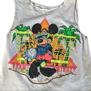 Vintage 1980s Mickey Mouse muscle tee